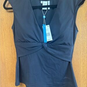 Bleu Rod Beattie Black Knot-Front Top